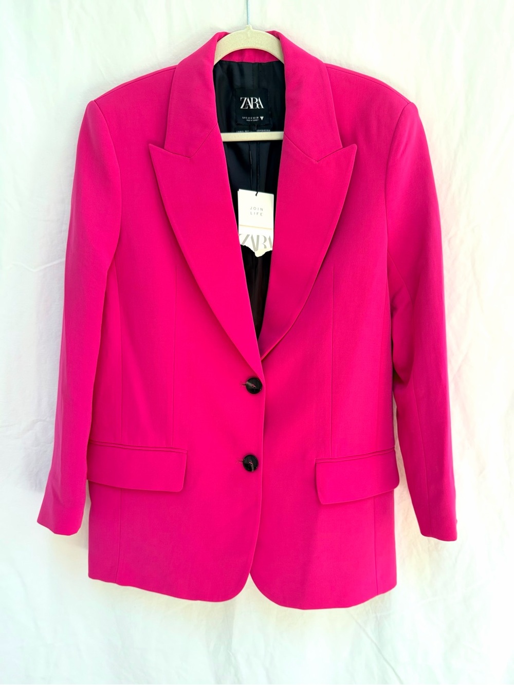 Zara Oversize Blazer Hot Pink NWT